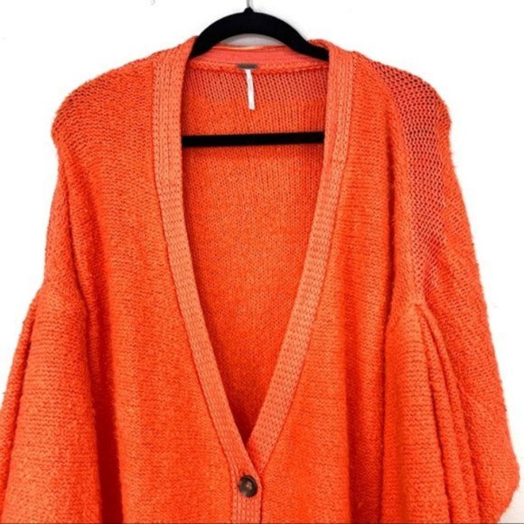 Free People Snow Drop Long Cardigan Size Small - Picture 5 of 8